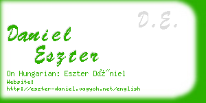 daniel eszter business card